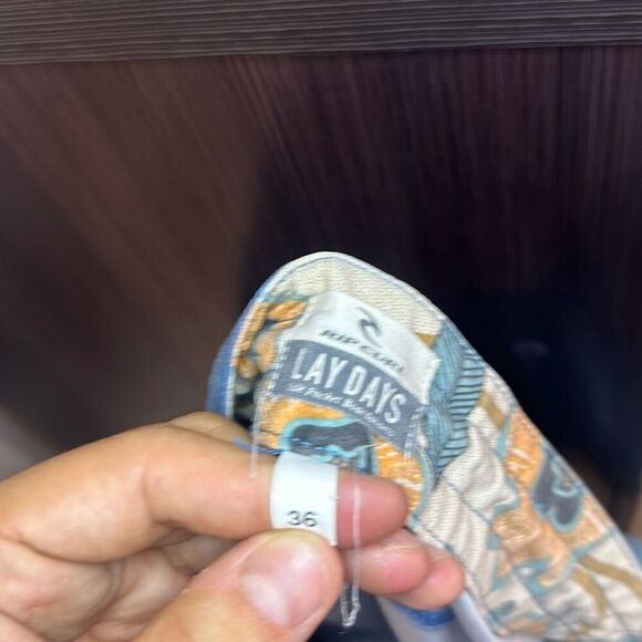 Rip Curl Mens Blue‎ Sun Drenched Layday Lightweight Swim Board Shorts Size 36 - Picture 8 of 8